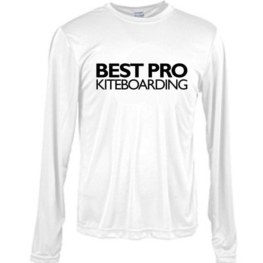 Best Pro Kiteboarding - White Rashy Big Logo
