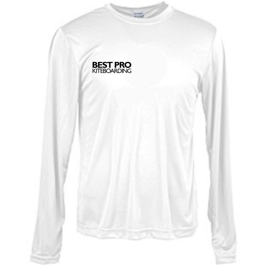 Best Pro Kiteboarding - White Rashy Small Logo