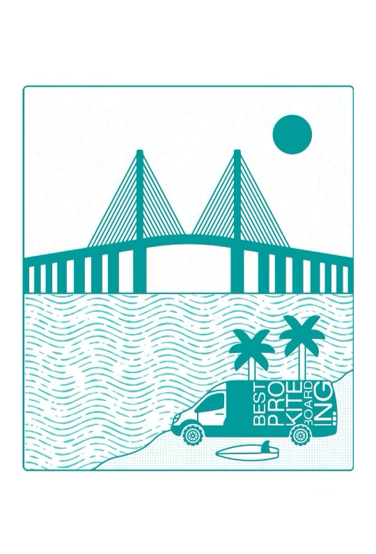 Best Pro Kiteboarding - The Skyway Beach T-Shirt